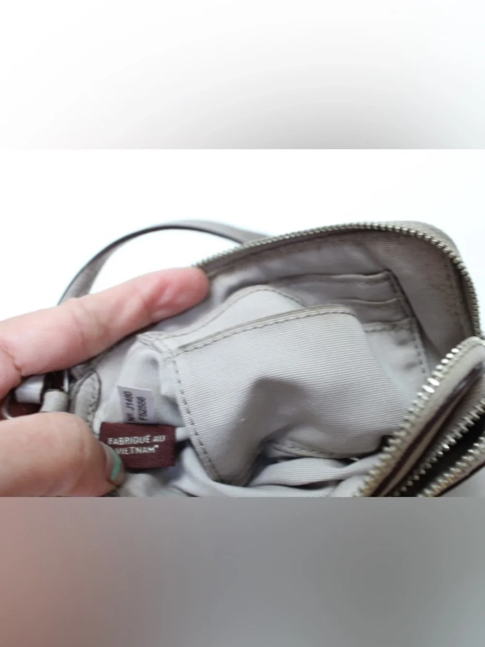 Coach double zip wristlet